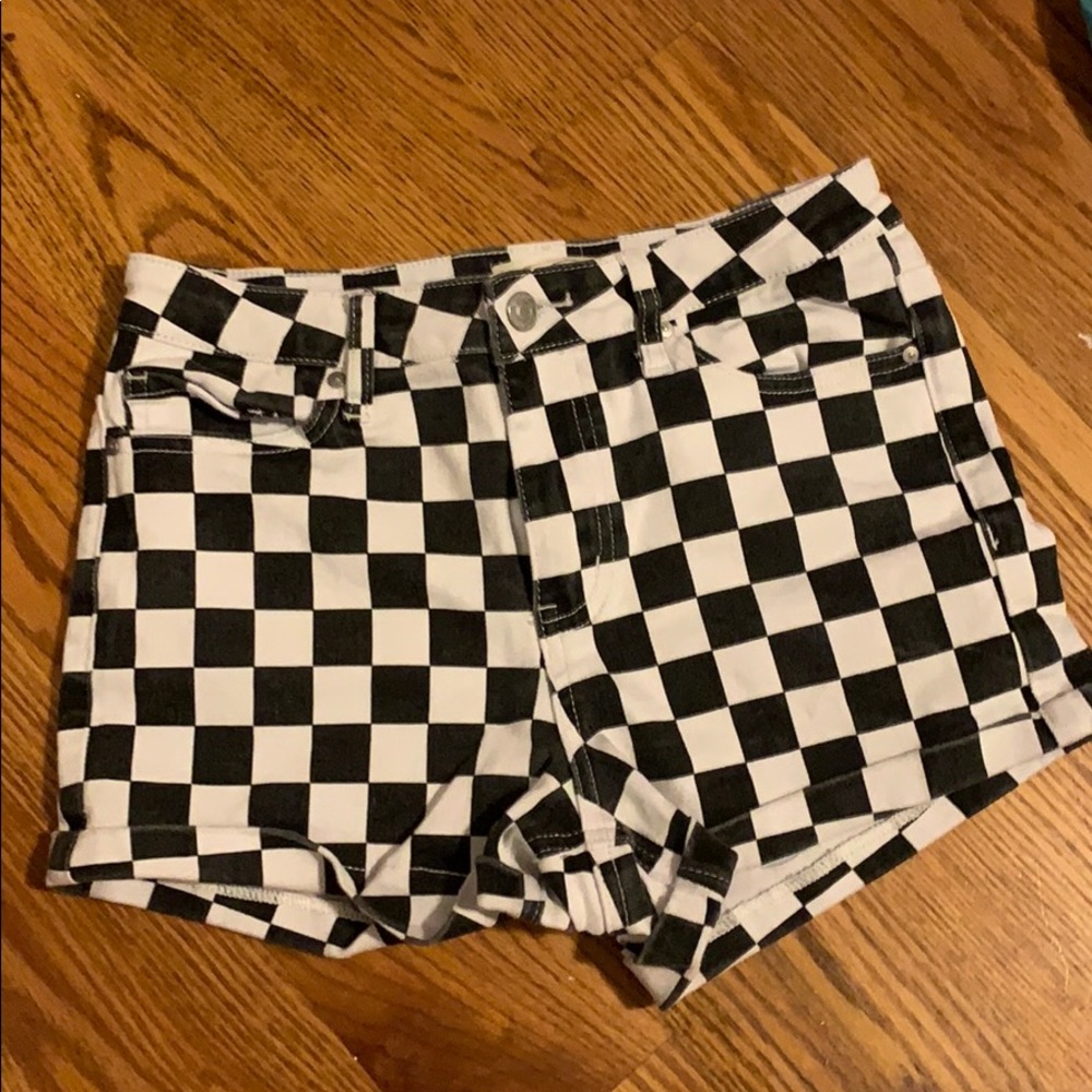 Checkered shorts